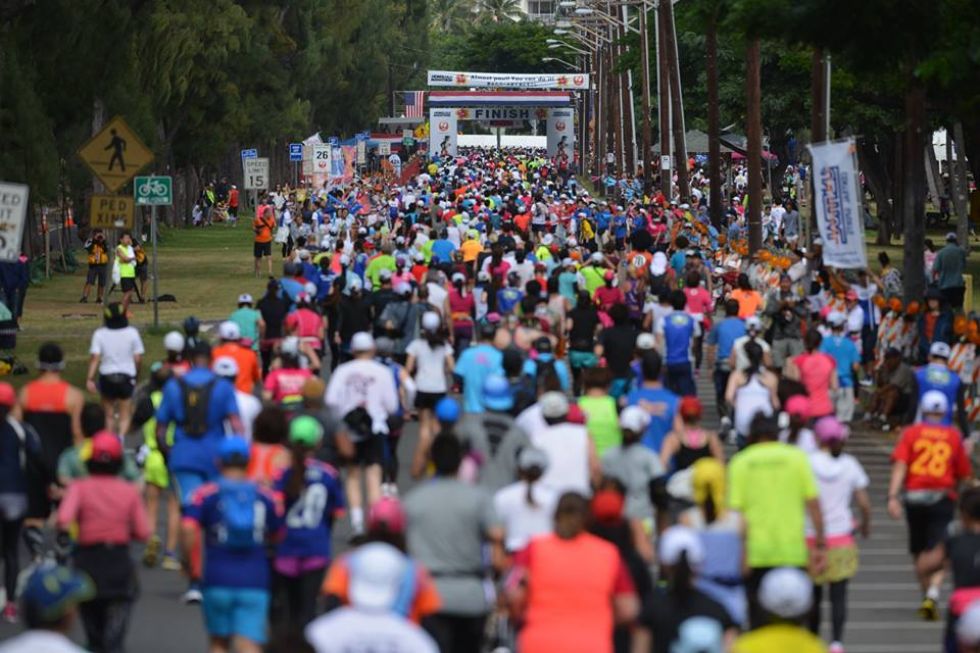 Maraton w Honolulu na Hawajach 